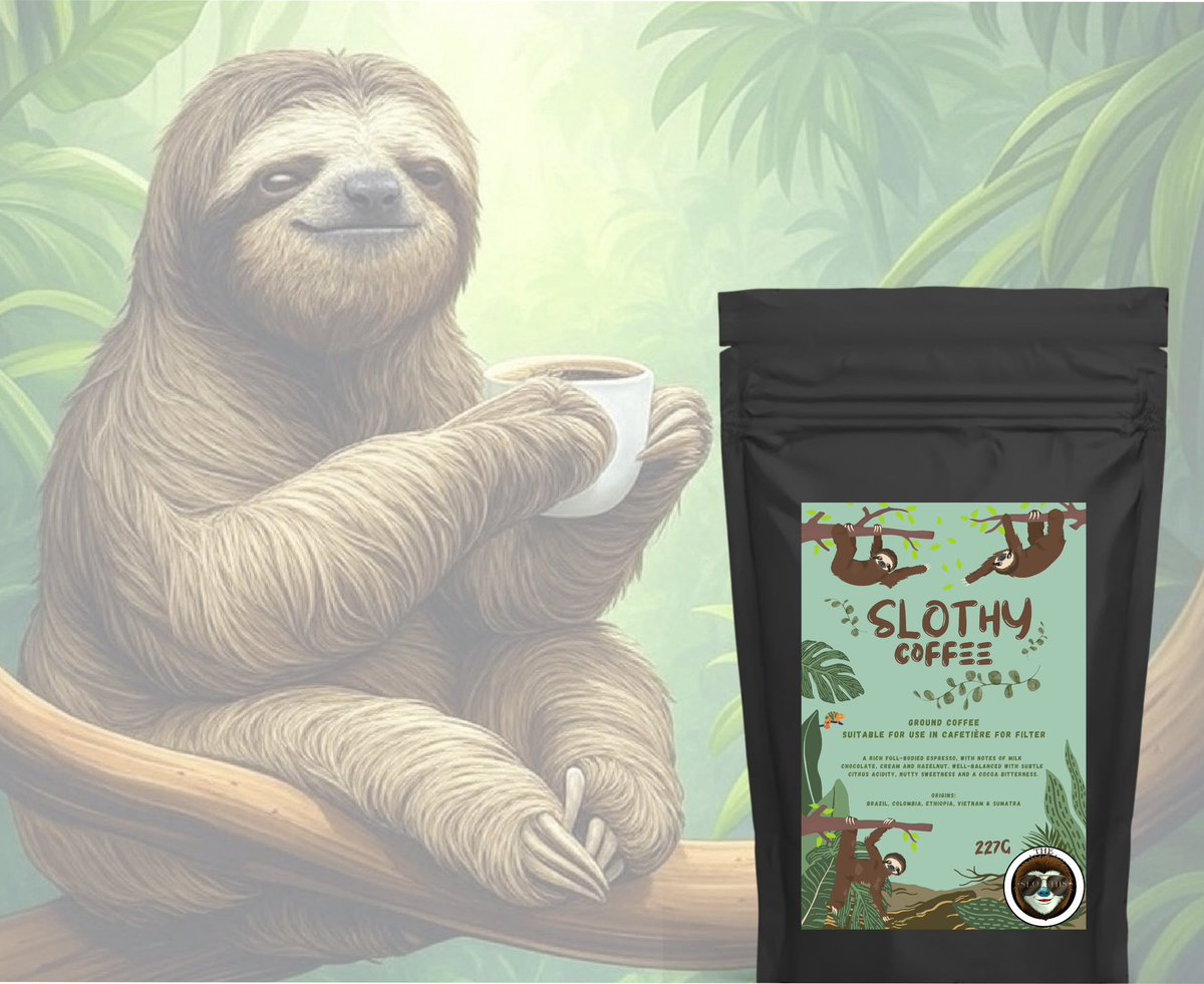 StonedSloths3's tweet image. 🦥 Slothy Coffee ☕️
Our Slothy Coffee range is now available to Pre Order over on our website. 👀
Each pack guarantees a delicious, smooth tasting blend that will kickstart your day ☕️ oh yeah…. You also get 5 FREE Lazy Loot credits with each pack ordered 👀
visit 🔗…