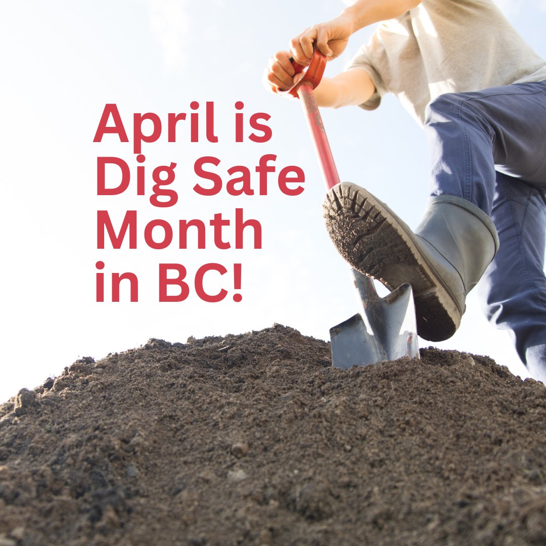 BCCSABeSafe's tweet image. April is Dig Safe Month in BC!

Before you break ground, remember to click or call BC 1 Call and locate underground infrastructure – it’s quick, free, and could save a life.

🔗 Learn more: bit.ly/3RjNEDb

 #DigSafeBC #BCCGA #UndergroundSafety #BC1Call #SafeDigging
