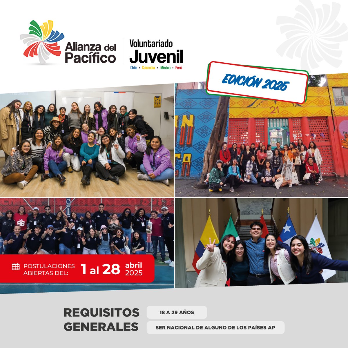 A_delPacifico's tweet photo. 🚶🏻‍♀️🚶🏽 ¿Te interesa el trabajo comunitario y la integración regional de las juventudes? Si la respuesta es sí, ¡estos proyectos son para ti!

No pierdas la oportunidad de vivir una experiencia única con los cuatro proyectos diferentes que hemos preparado. 🎉

Encuentra toda la información que necesitas en 👉 https://t.co/YRFoxNufGS