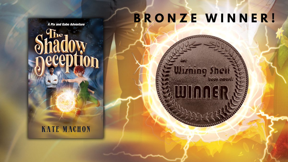KateMachon's tweet image. 💫Pix and Gabe actually did it! The Shadow Deception is a bronze winner in the Wishing Shelf Book Awards.
Please join them on their adventures.
Links:
Amazon: amzn.to/4eZB2vg
Kobo: bit.ly/4hidKle
