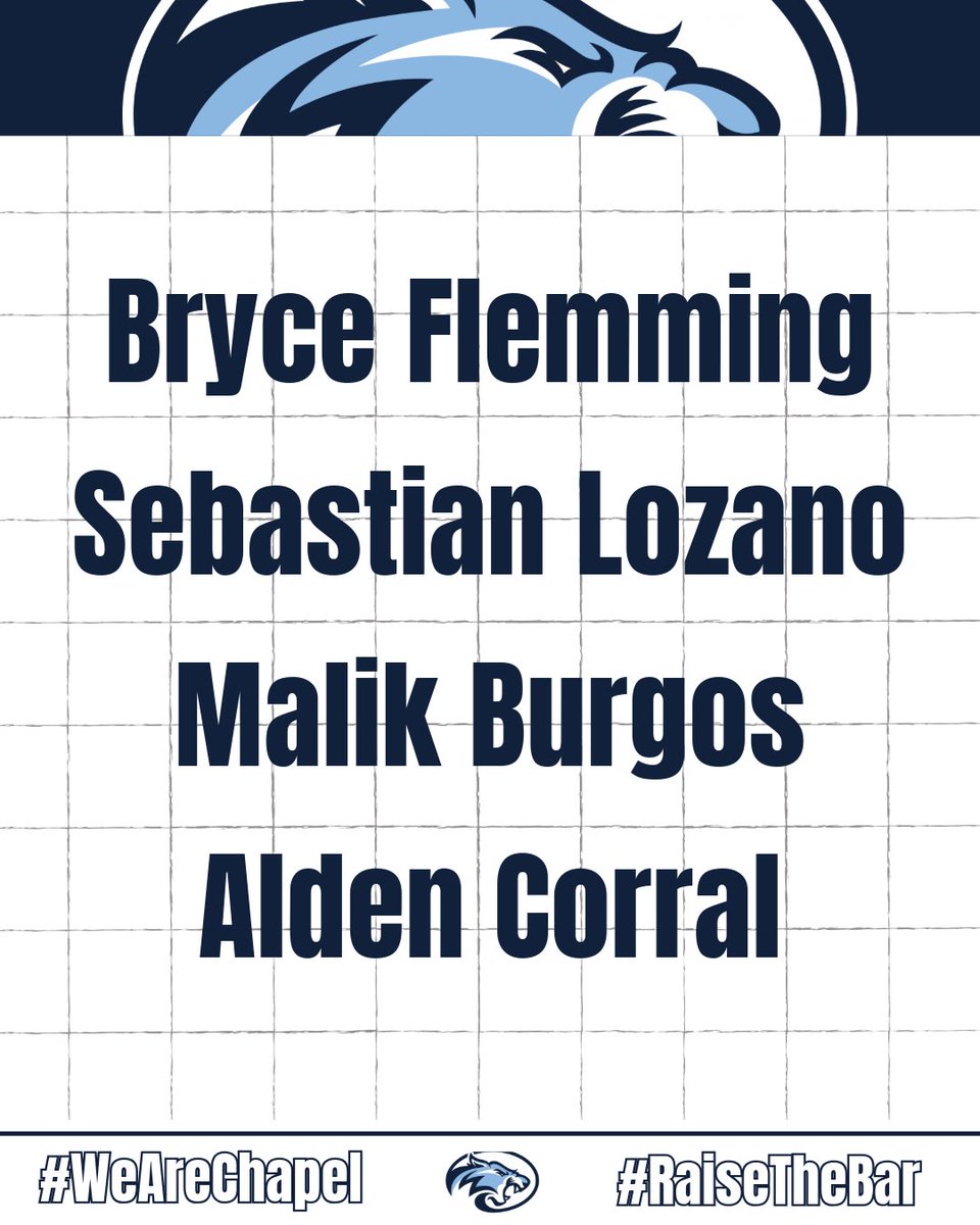 Shoutout to our April birthdays!🎂 

Happy Birthday to Bryce Flemming, Sebastian Lozano, Malk Burgos, and Alden Corral! Celebrate today, but remember  lit’s about staying relentless, embracing growth, and pushing towards greatness.🎉 🥳
_
#WeAreChapel #RaiseTheBar