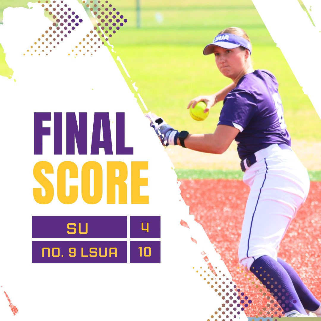 We take game two, 10-4, behind Madison Nelson’s first career homerun and a strong outing in the circle from Soileau!