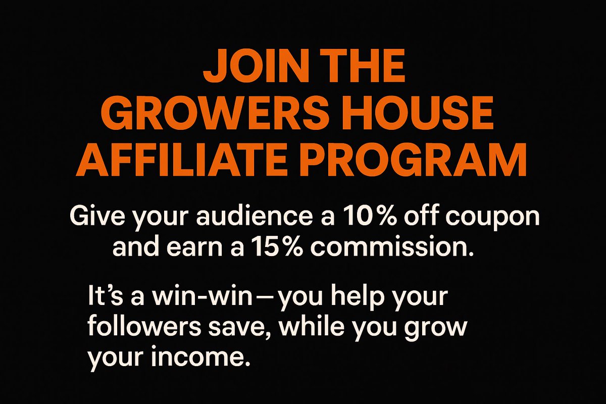 Join the Growers House Affiliate Program and start earning by promoting products like Stash Blend and more! Get a 10% off coupon for your audience and earn a 15% commission on every sale you generate. It’s a win-win! growershouse.goaffpro.com/create-account/