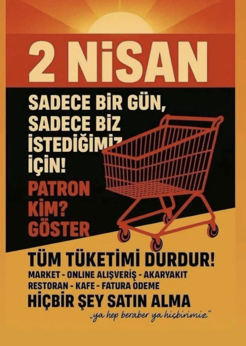 Boykot da boykot :) …