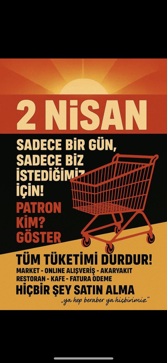 Taner_Ckt's tweet image. Türk vatanında #Patron Türk Milletidir. 🇹🇷
#Boykot