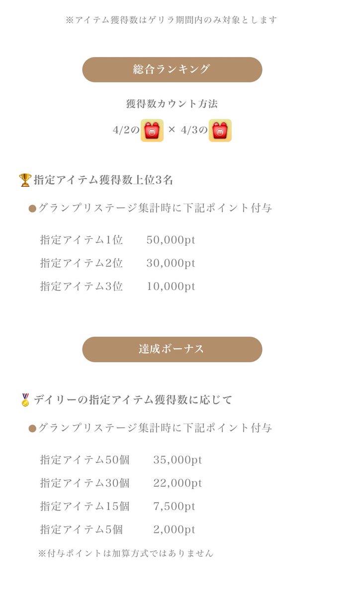 4/2【審査対象投稿77日目💐】
⬇️リスト内の投稿全てRPお願いします⬇️
x.com/i/lists/187902…
┈┈┈┈┈┈┈┈┈┈┈┈┈┈┈┈┈┈
🆘リトボゲリラ来ました🆘

4/2、4/3でリトボゲリラ発生⚠️⚠️⚠️

2日間の獲得リトボ数でかけ算して順位が決まり、グランプリステージへの加算ポイントが決まります🔥