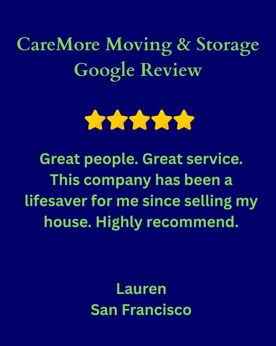 CaremoreMoving's tweet photo. We’re so grateful for amazing customers like this — thanks for trusting us with your move! https://t.co/B1GeNnE5Gi