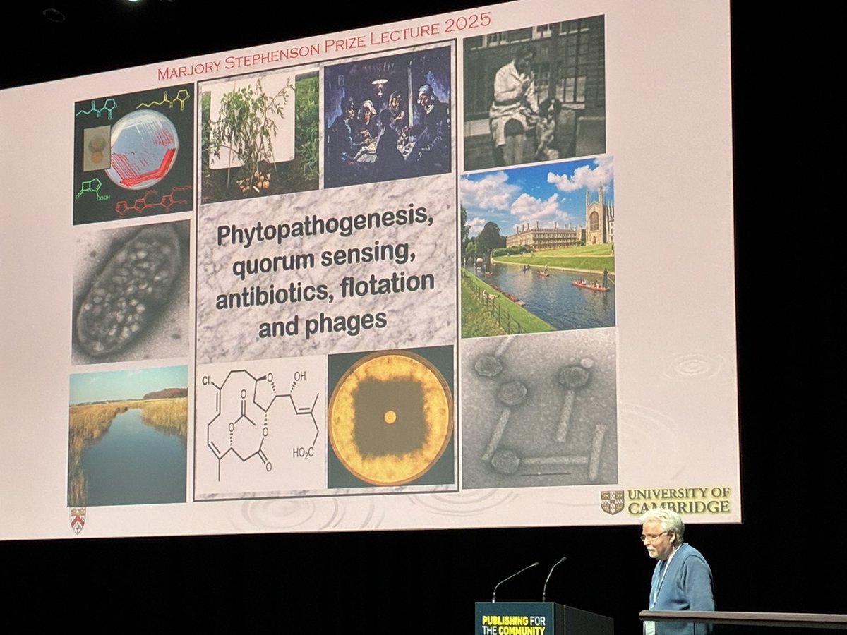 Peter Cotgreave (@petercotgreave) on Twitter photo Yet another fascinating Prize Lecture from George Salmond giving the Marjory Stephenson lecture at #Microbio25 making biochemistry a lot more interesting than I remember from my student days. We get good speakers because <a href="/MicrobioSoc/">Microbiology Society</a> members nominate them! Yet another fascinating Prize Lecture from George Salmond giving the Marjory Stephenson lecture at #Microbio25 making biochemistry a lot more interesting than I remember from my student days. We get good speakers because <a href="/MicrobioSoc/">Microbiology Society</a> members nominate them!