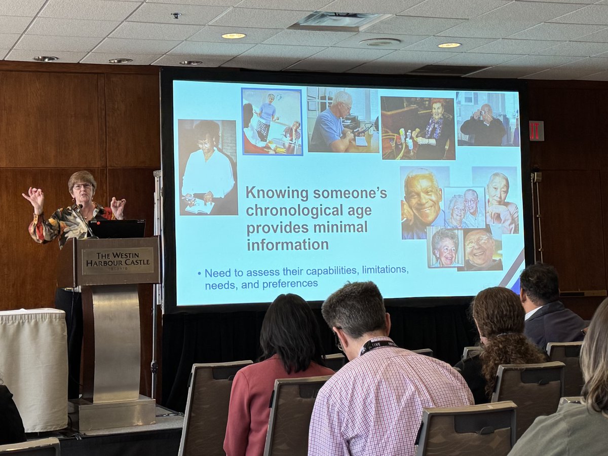 TechSAgeRERC's tweet image. "Knowing someone's chronological age provides minimal information" - Wendy Rogers talks reducing age bias in health technology design at @HFES Healthcare Symposium in Toronto
#HFESymposium25 #humanfactors #designforaging @AHSIllinois
