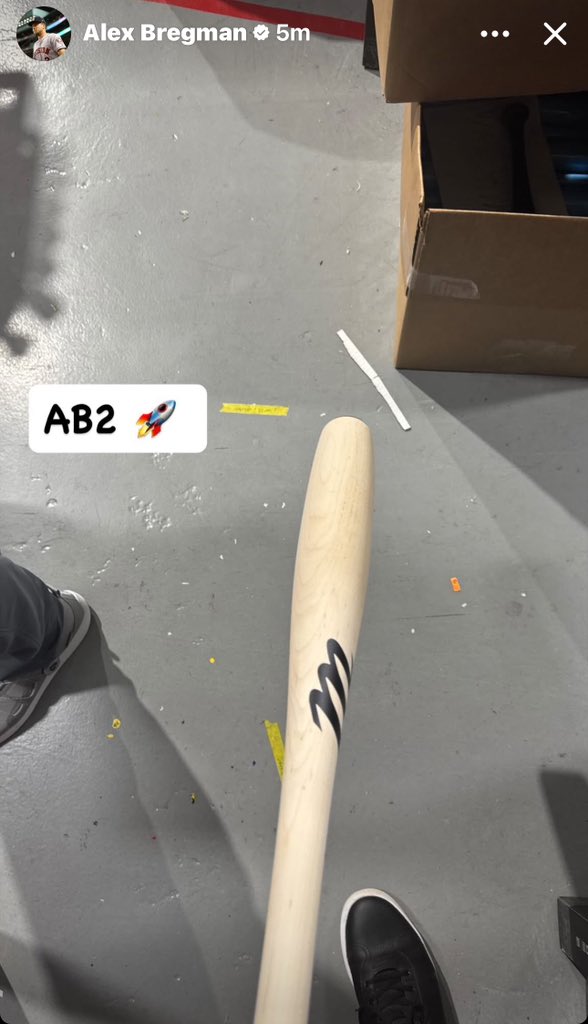On Alex Bregman’s social media today his first Torpedo Bat <a href="/RedSox/">Red Sox</a> 
Ok so when do the <a href="/astros/">Houston Astros</a> get theirs?