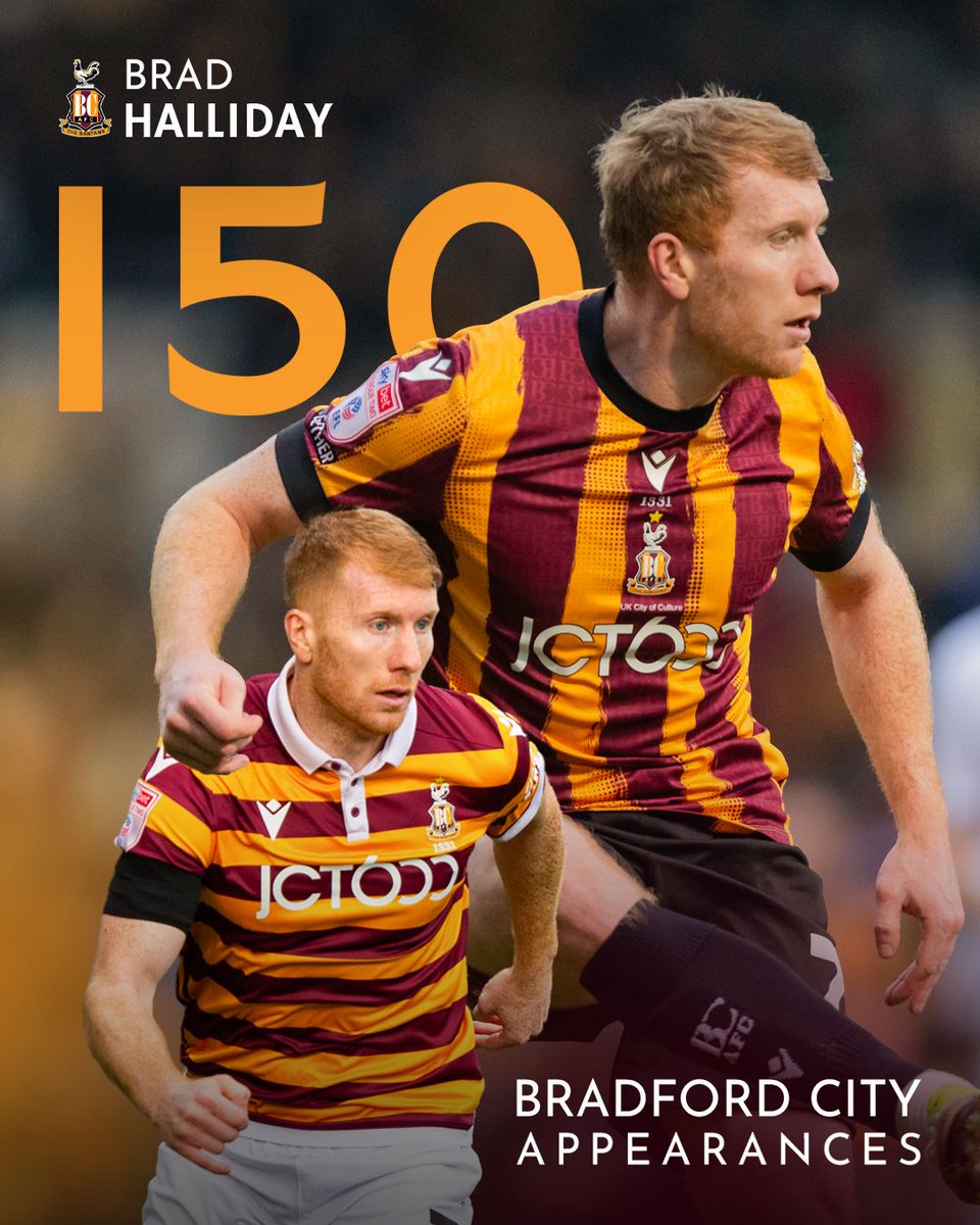 Another landmark in claret and amber! 💪

Well in, Brad. 🙌

#BCAFC