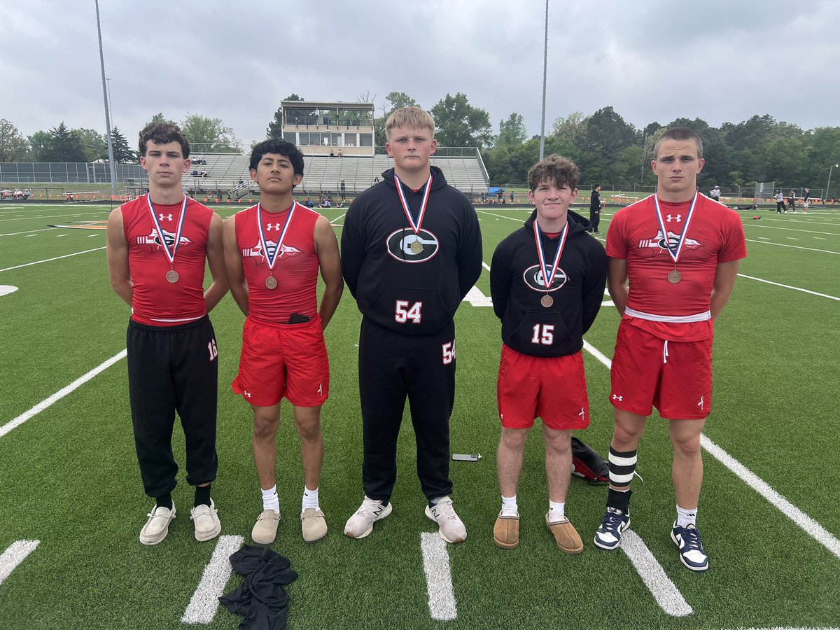 Area Qualifiers Field Events  
Jay Smith 2028- Triple Jump
Armando Bautista 2025- 3200 
Haygen Townsend 2027- Shot Put
Gabe Constante 2026- Long Jump 
Colton Cox 2027- Pole Vault 

Survive and advance from here on out!! Congrats to these young men!!