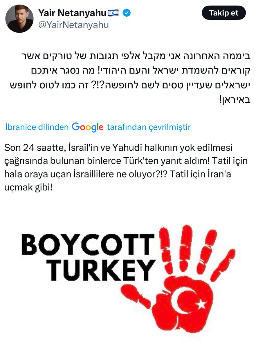 sahin_yedek's tweet photo. İsrail ve CHP?

Özgür Özel'in başlattığı Boykot Çağrısına Katil Netanyahu'nun oğlu, Yair Netanyahu destek verdi.

Sahi İsrail neden CHP'yi destekler?

"Ey CHP'li düşünce kısırları beyniniz alkolden çok sulanmış. Biraz ayık kafayla bir düşünün.

NEDEN??? https://t.co/F9XAnJQGjM