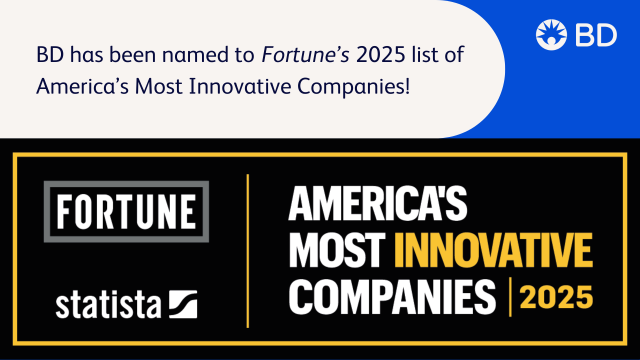 anellit's tweet photo. I’m proud to work for a company whose innovations advance the standard of care for billions of people around the world. It’s great to see BD recognized by Fortune as one of America’s Most Innovative Companies for the 2nd year in a row! #BDemployee https://t.co/7gyR6brt2K https://t.co/feC0FxB9W5