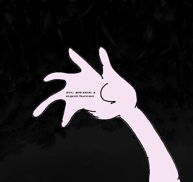 i-
i-  
.               .              .

huh
whats this small text on my hand?