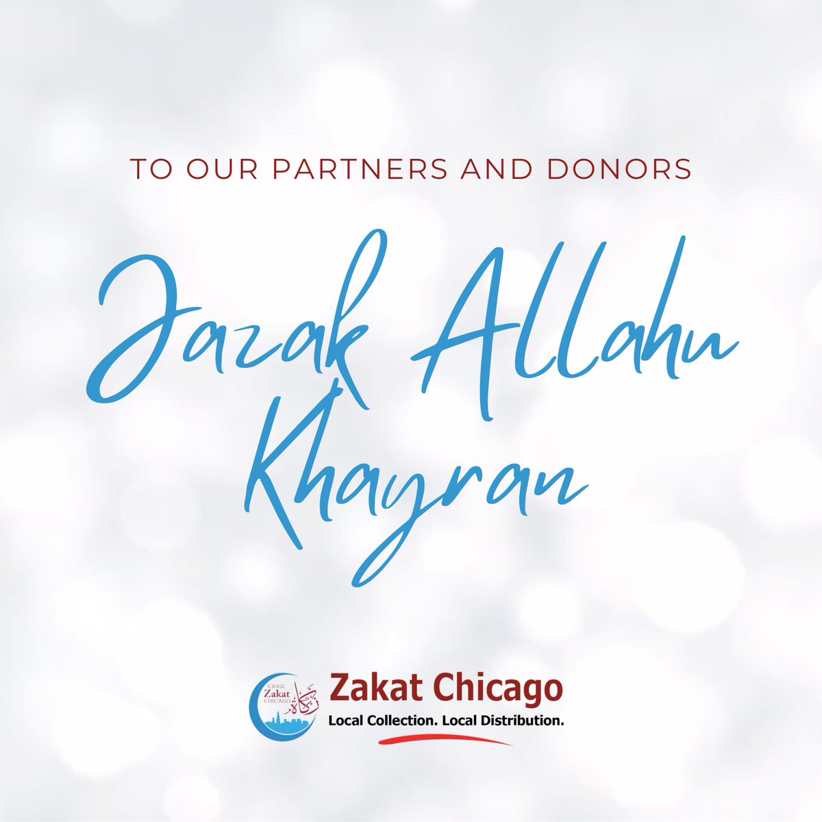 We extend our heartfelt thanks for your support and generosity. Your Zakat, Sadaqah, and Fitra are more than financial assistance—they are a beacon of hope for thousands of families in our community. 💙✨

#zakatchicago #zakat #gratitude