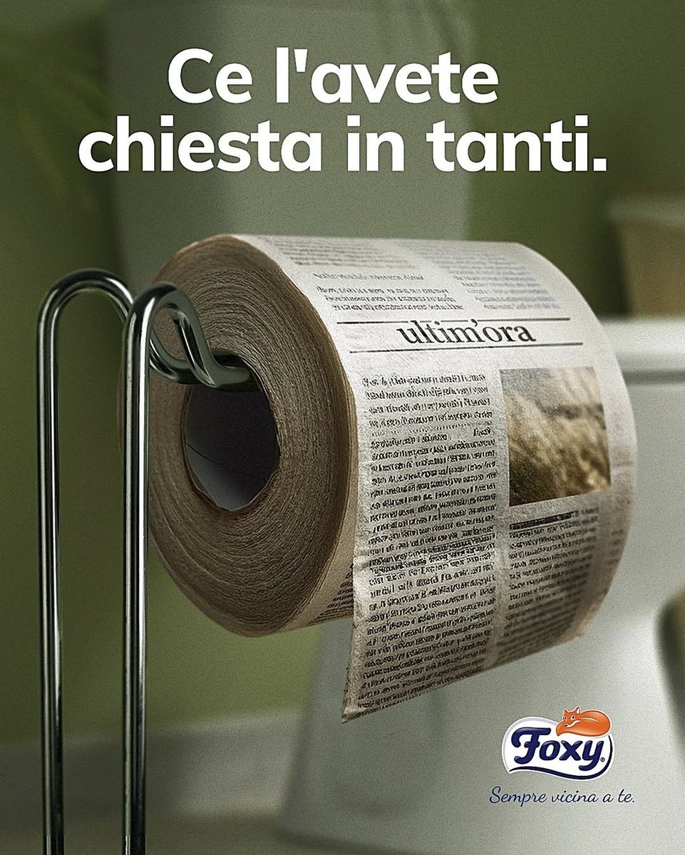 Pubblicità intelligente e più che mai attuale 🤣