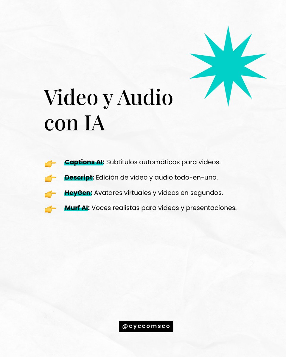 CYCcoms's tweet photo. La IA llegó 🤖 y transformó el contenido en redes 🚀 Pero, ¿puede reemplazar a quien la domina? 🧘🏻♂️
🔹 Crea, edita y optimiza como un pro con estas herramientas de IA.
¿Ya usas alguna? 👇
#IAparaMarketing #HerramientasIA #EstrategiaDigital #CreatividadIA #Automatización https://t.co/3iDHZmI1SN