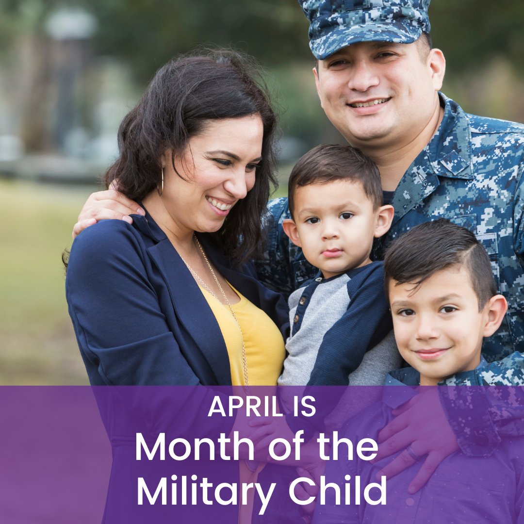Happy 💜 Month of the Military Child!  To kick off this month-long celebration, Nevada has declared April 16 as Purple Up! Day. We are encouraging everyone to wear purple in support of our military-connected children. #MOMC