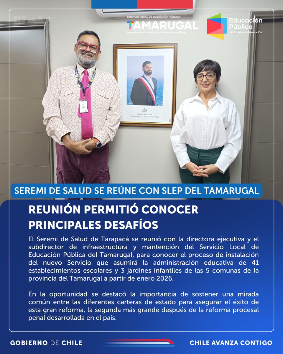 SlepTamarugal's tweet photo. ❤️ La salud es importante para todos y todas. Desde el SLEP del #Tamarugal debemos trabajar para velar por la seguridad de niños, niñas, jóvenes y adultos, por una educación de calidad, pero también segura en términos sanitarios.

#SeremiSalud #SLEP #NuevaEducaciónPública https://t.co/F9RUItq3vw