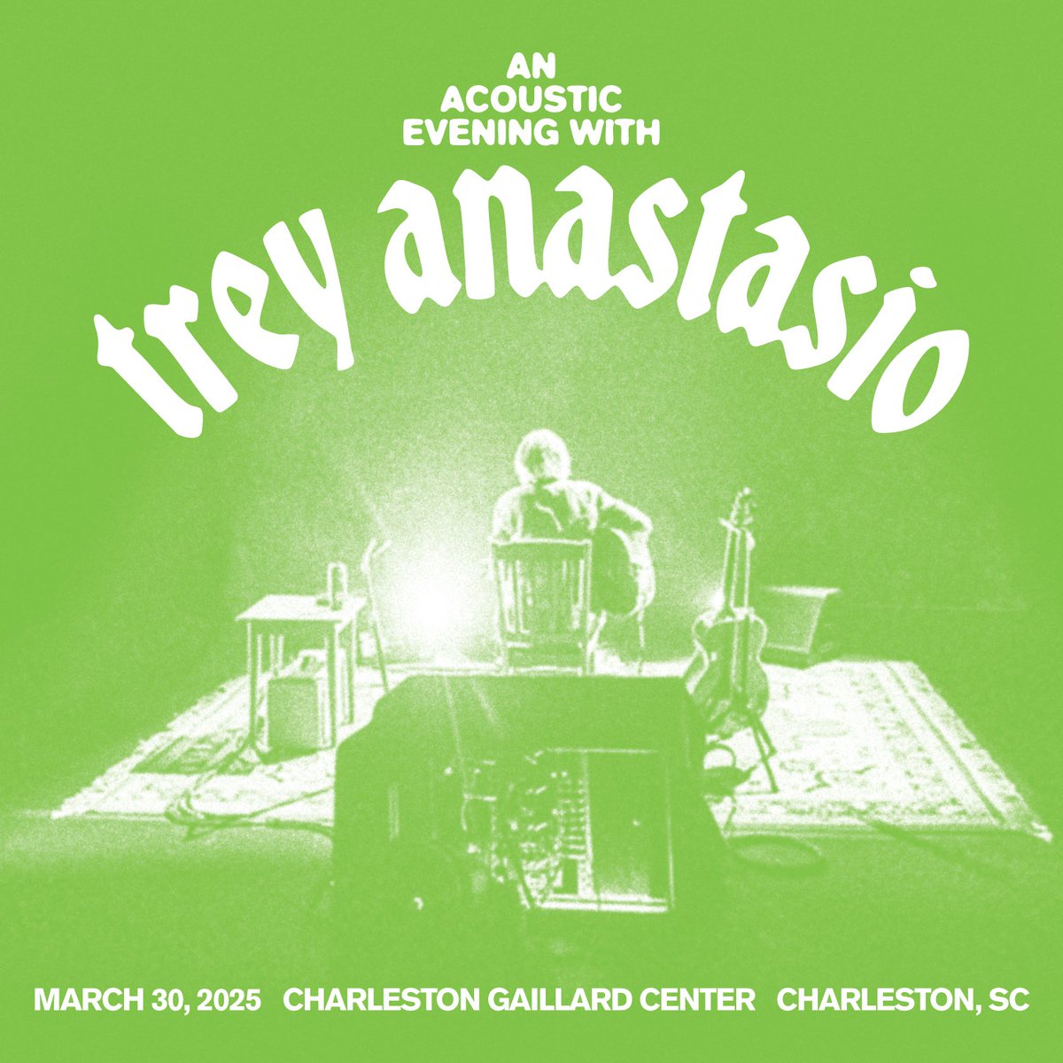 Trey's acoustic show from Charleston, SC on 3/30/25 is available now for download and streaming via the LivePhish App: livephi.sh/trey250330