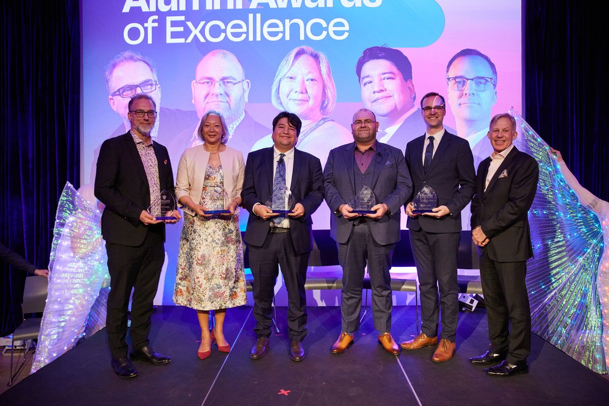 Last week at the Alumni Awards of Excellence, we celebrated five extraordinary alumni: 
Open Award: Irwin Oostindie
Expressive Award: Reuben Avery
Dedicated Award: Mason Ducharme
Relevant Award: Susan Chang
Enterprising Award: Chris May

Learn more: capilanou.ca/about-capu/con…
