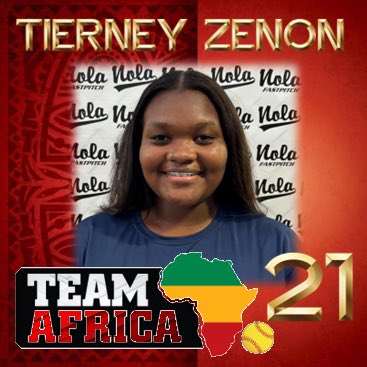 Team Africa TCIC (@teamafricatcic) on Twitter photo Next up #21 <a href="/TZenon2027/">Tierney Zenon</a>
#AllInPlaymakers
#TeamAfricaTCIC
<a href="/MSPtakeover/">Minority Softball Prospects</a>
#Softball
#International Next up #21 <a href="/TZenon2027/">Tierney Zenon</a>
#AllInPlaymakers
#TeamAfricaTCIC
<a href="/MSPtakeover/">Minority Softball Prospects</a>
#Softball
#International