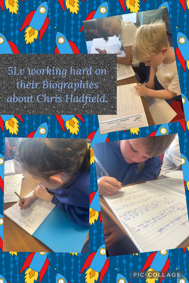 BroomfieldsJnr's tweet image. We are very proud of 5LV. They are working so hard on their biographies about Chris Hadfield. Their collaborative research has ensured that they have all the important information. #nasa #chrishadfield #broomfieldsyear5