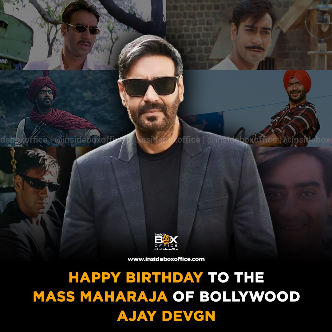 Happy 56th birthday to a great superstar and an even greater actor, Mass Maharaja Ajay Devgn 💥🔥

#AjayDevgn #MassMaharaja #HappyBirthdayAjayDevgn #Raid2
