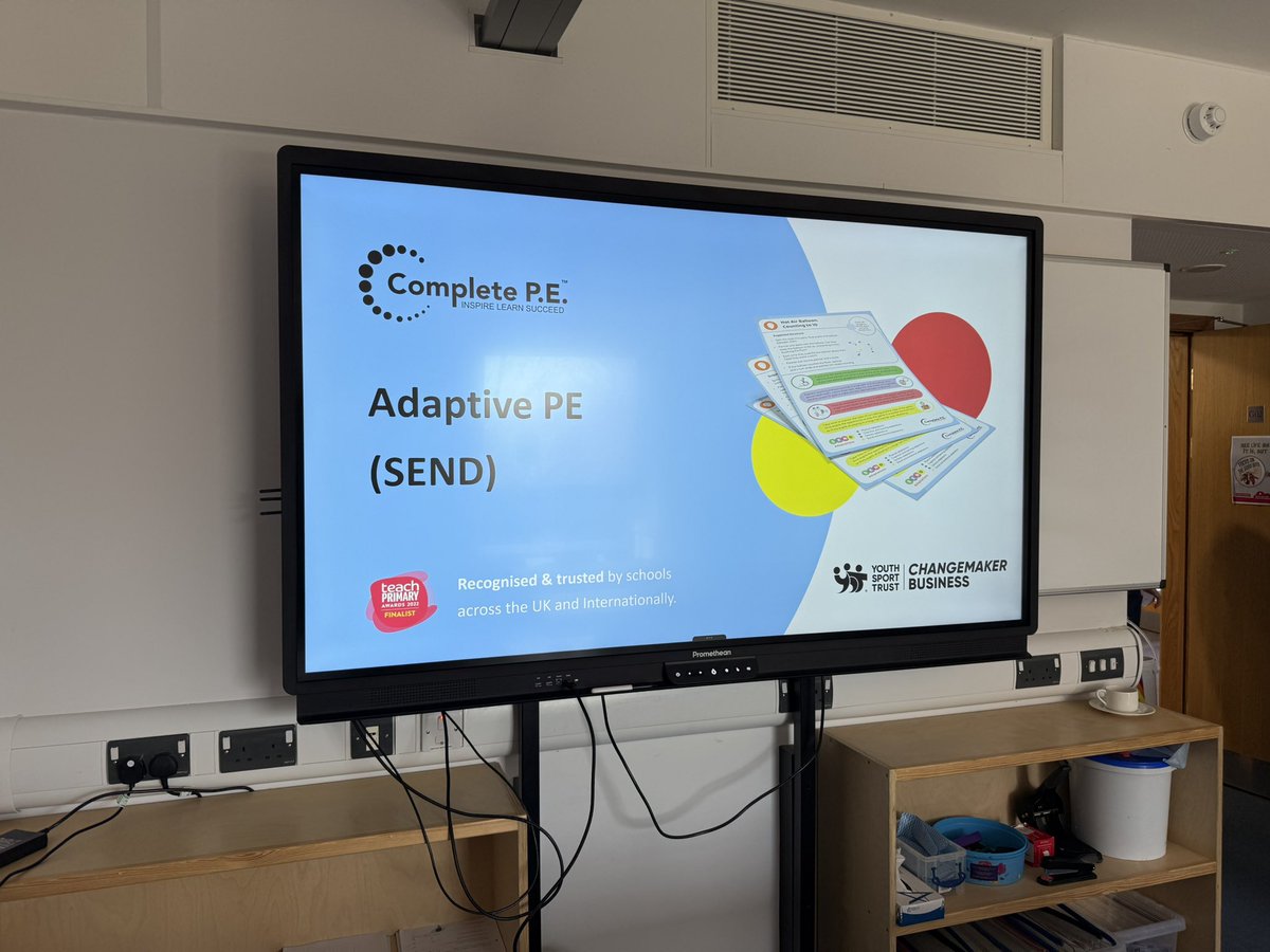 Complete_PE's tweet image. We enjoyed our day at the @PH_ActiveEd PE Conference.

This afternoon we delivered our Adaptive PE workshop that explored ways of making sure that PE is fully inclusive for every pupil.

We hope everyone had a great day and we look forward to working with you again soon. 👋