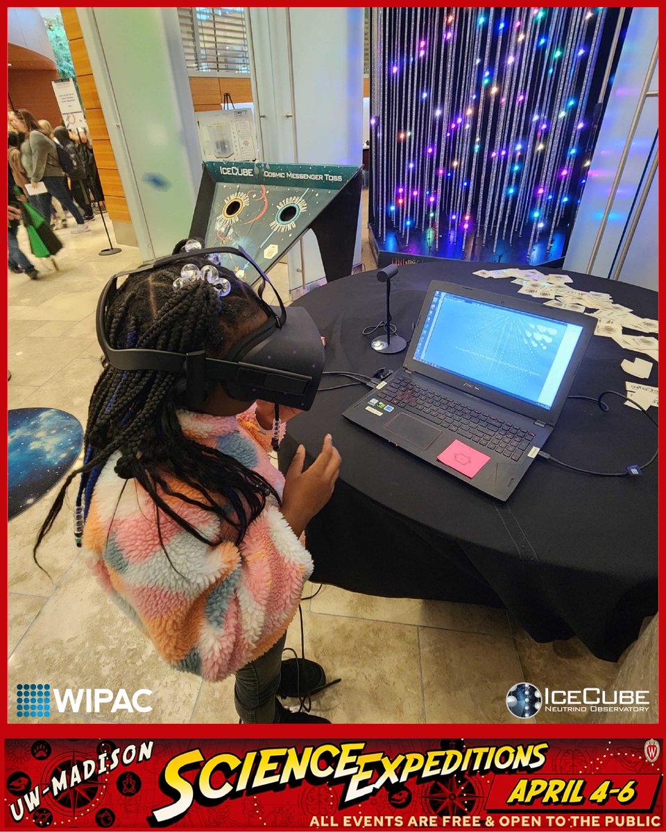 Wisconsin IceCube Particle Astrophysics Center (@uw_wipac) on Twitter photo 📆 Visit our booth at the <a href="/DiscoveryBldg/">Discovery Building</a> for #UWScienceExpeditions2025 on April 5 from 10 am-1 pm CDT to learn about the fascinating world of the neutrino! 🧊
More info ➡️ science.wisc.edu/science-expedi… 📆 Visit our booth at the <a href="/DiscoveryBldg/">Discovery Building</a> for #UWScienceExpeditions2025 on April 5 from 10 am-1 pm CDT to learn about the fascinating world of the neutrino! 🧊
More info ➡️ science.wisc.edu/science-expedi…