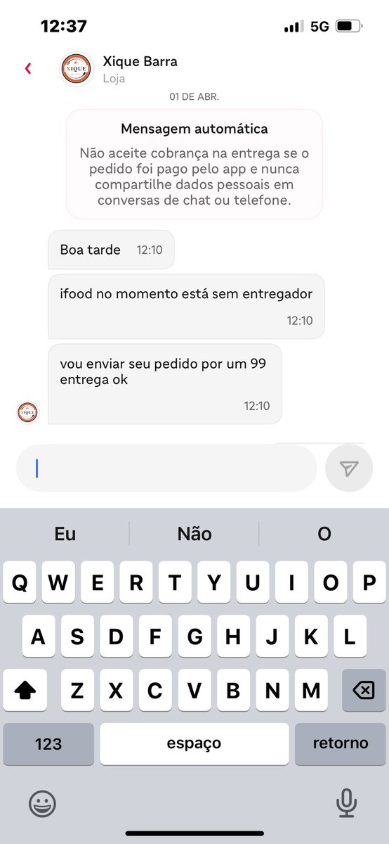 kmartgui's tweet photo. Parabéns, @iFood. O restaurante não cancela, não responde. O pagamento foi feito e o pedido já vai bater quase 4h https://t.co/cwFFeViFFY