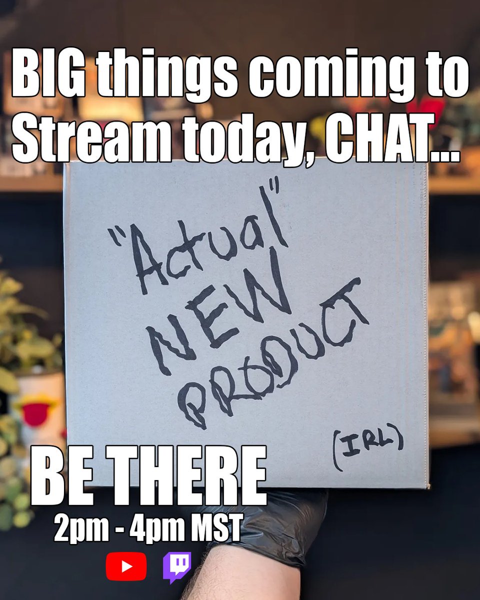 You thought you'd get a break from us after AdeptiCon?? We have some BIG things going on over here at NRD HQ today! Tune into our live stream from 2pm - 4pm MST to catch some HUGE announcements we have for you! You seriously won't want to miss this one! 
twitch.tv/monument_hobbi…