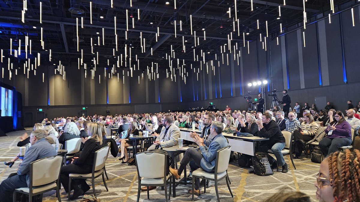Opening keynote speaker Ken Shelton. <a href="/CoSN/">CoSN</a> #CoSN2025