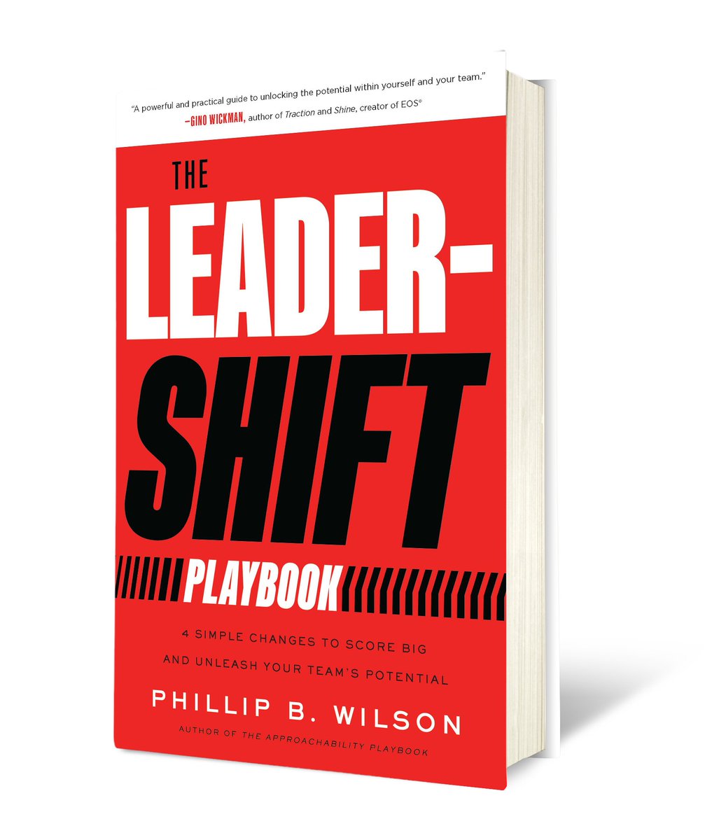 The Leader-Shift Playbook: 4 Simple Changes to Score Big and Unleah Your Team's Potential by Phillip Wilson is out now!

Available on Amazon and everywhere books are sold!
amazon.com/Leader-Shift-P…

#FastCompany #pubday #Newbookrelease