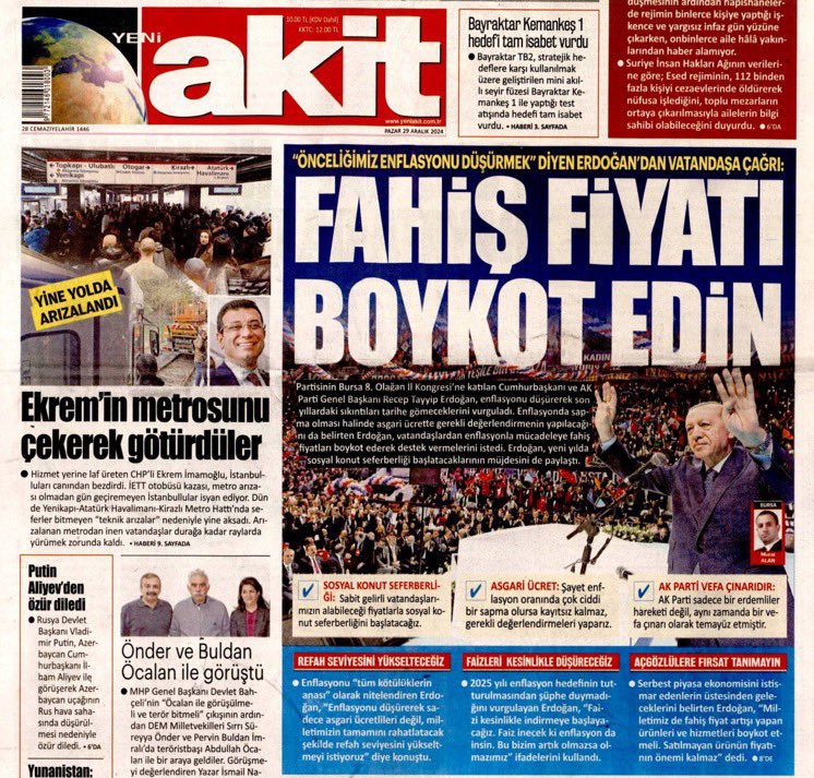 Cumhurbaşkanı Erdoğan tarafından Boykot çağrısı