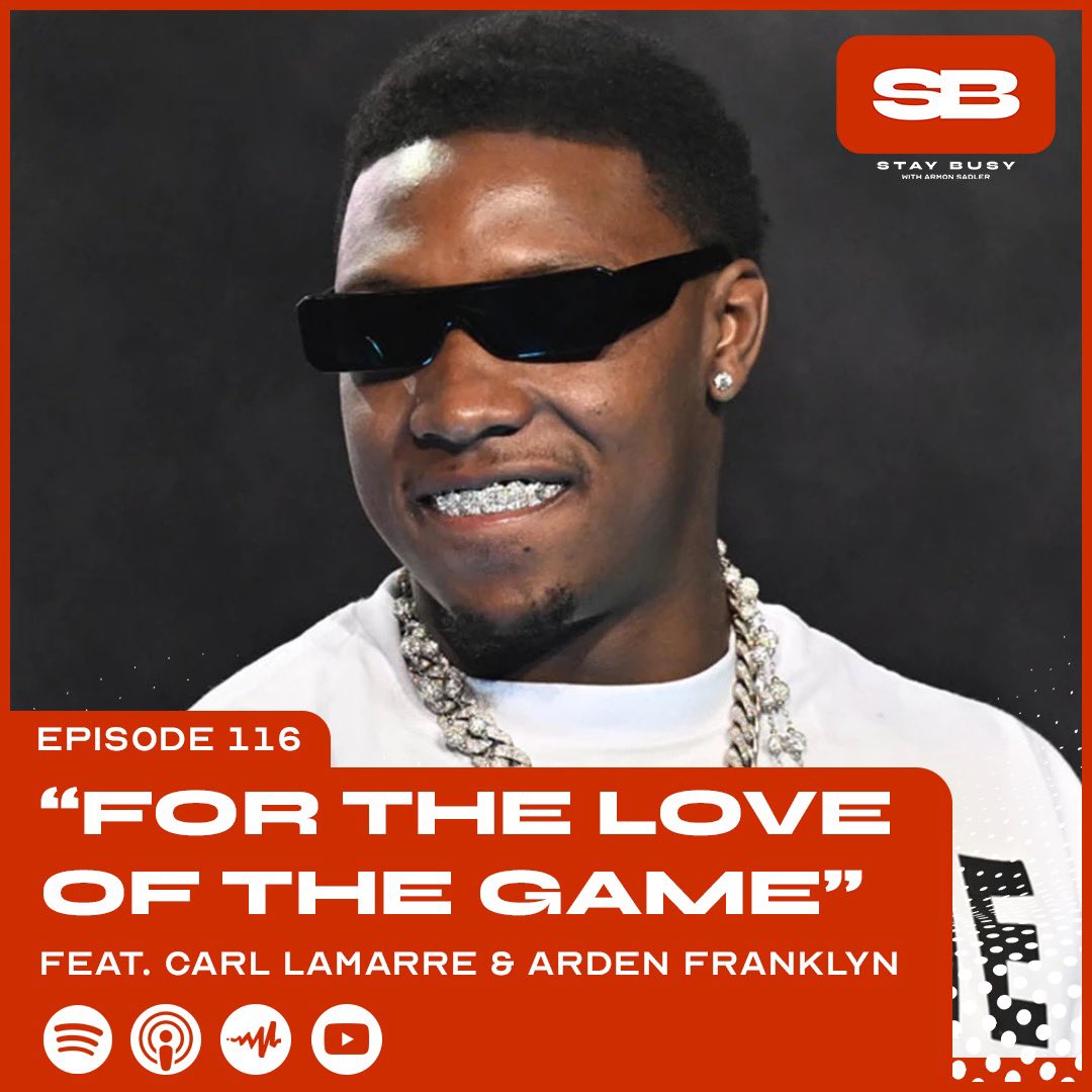 Stay Busy with Armon Sadler (@staybusypod) on Twitter photo Episode 116 “For The Love Of The Game” ft. <a href="/isthatarden/">Drake's Dance Coach</a> & <a href="/TheRealCL24/">Carl Anthony Lamarre</a> is out now on Patreon 👀
🤦🏽♂️: Ye/Akademiks interview
🤔: Rob49 “WTHelly”
🤼♂️: #OneGottaGo
🎥: Drake “Nokia”
😐: Worst Interview Experiences
➕MORE
🔗: patreon.com/staybusypod
🎨: <a href="/kieran__hurley/">Kieran Hurley</a> Episode 116 “For The Love Of The Game” ft. <a href="/isthatarden/">Drake's Dance Coach</a> & <a href="/TheRealCL24/">Carl Anthony Lamarre</a> is out now on Patreon 👀
🤦🏽♂️: Ye/Akademiks interview
🤔: Rob49 “WTHelly”
🤼♂️: #OneGottaGo
🎥: Drake “Nokia”
😐: Worst Interview Experiences
➕MORE
🔗: patreon.com/staybusypod
🎨: <a href="/kieran__hurley/">Kieran Hurley</a>