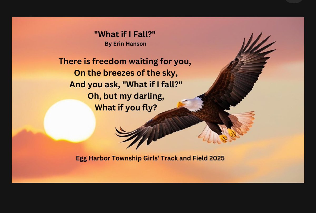 It’s our first track and field meet today!!! 
Let’s go ladies! 🦅❤️🎉