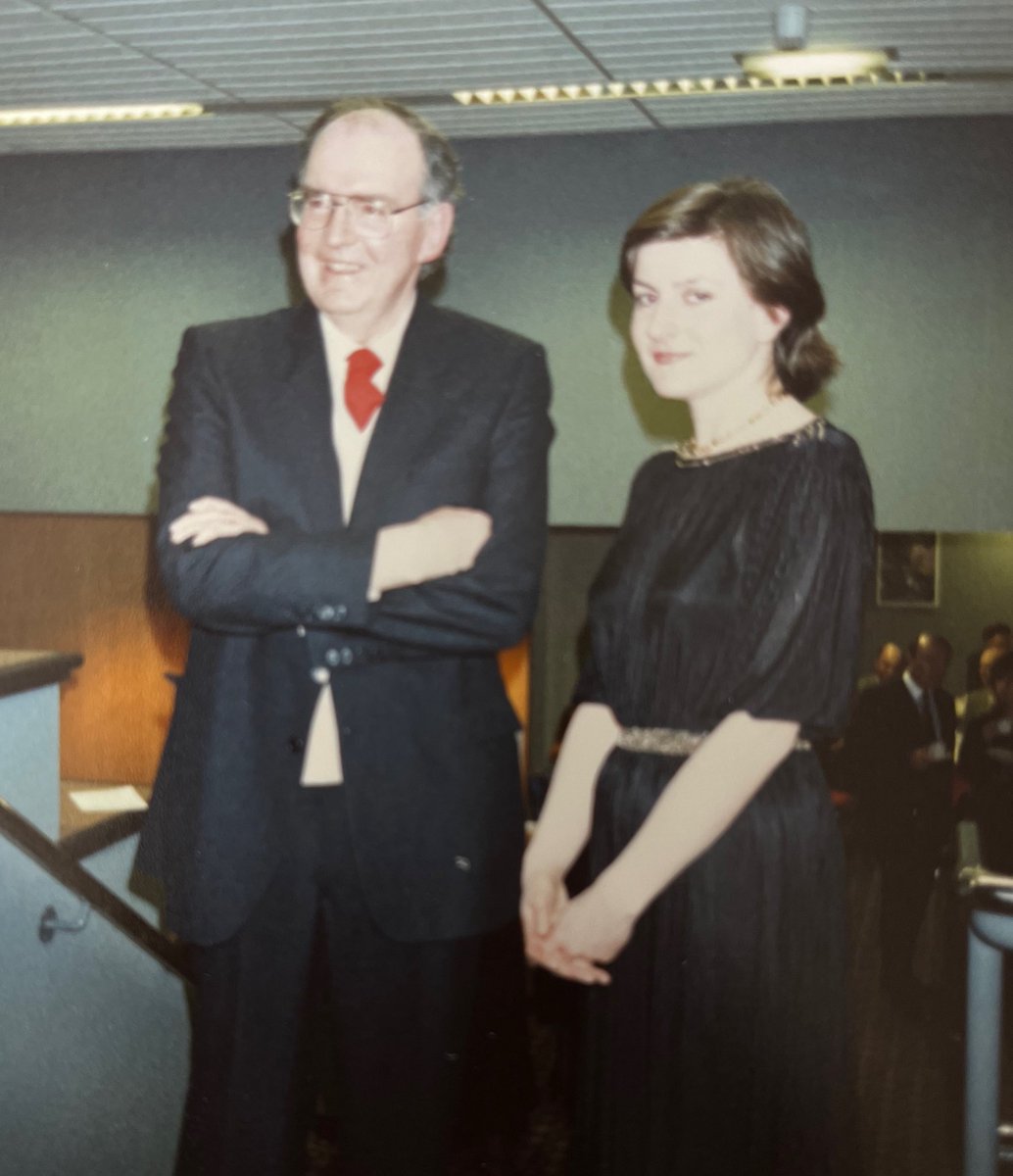 annajoubert's tweet image. Here’s me and Dad @joubertcomposer at a day of interviews, concerts and @BBCRadio3 broadcasts in celebration of his 60th birthday.  

John Joubert’s centenary falls in 2027 and plans are forming to mark the occasion. Please join us and share. Thank you! 🙏