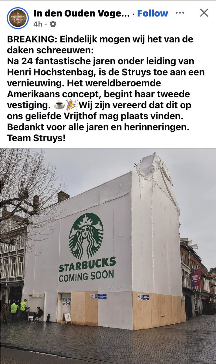 SBartner's tweet image. For those who know Maastricht, Café In den Ouden Vogelstruys is an institution. This is truly a dark day!