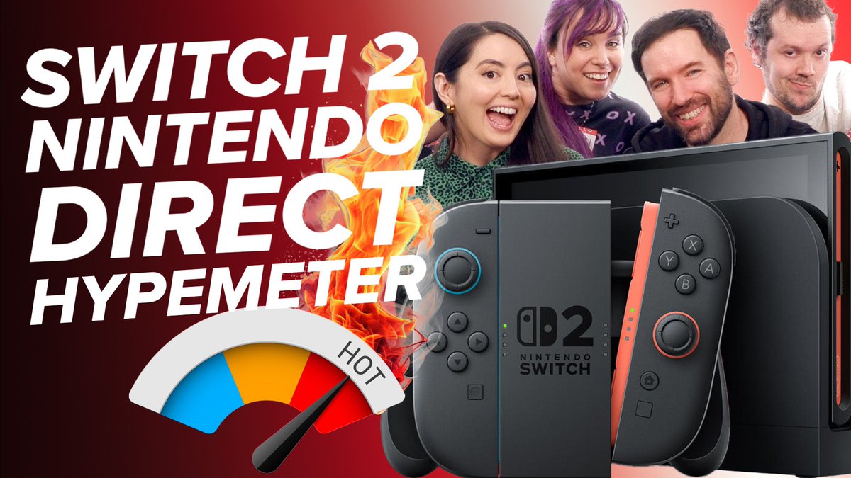 🚨LIVESTREAM ALERT - NINTENDO DIRECT SPECIAL🚨

📅  Wednesday 2nd April!

⏰ 1:45pm UK Time! 

▶️ Join us live as we react to the special Nintendo Direct all about the Switch 2! Will we be excited? Impatient? Gassy? Who knows!

🔔 Click youtube.com/live/n6uVsSgGX… and hit that bell!