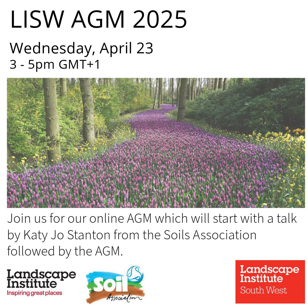 Mark your calendars for the LISW branch upcoming AGM on Wednesday April 23rd. We have an engaging agenda lined up with presentation by Katy Jo Stanton from the Soils Association followed by the AGM. Book your place on Eventbrite: rb.gy/a8rvzl