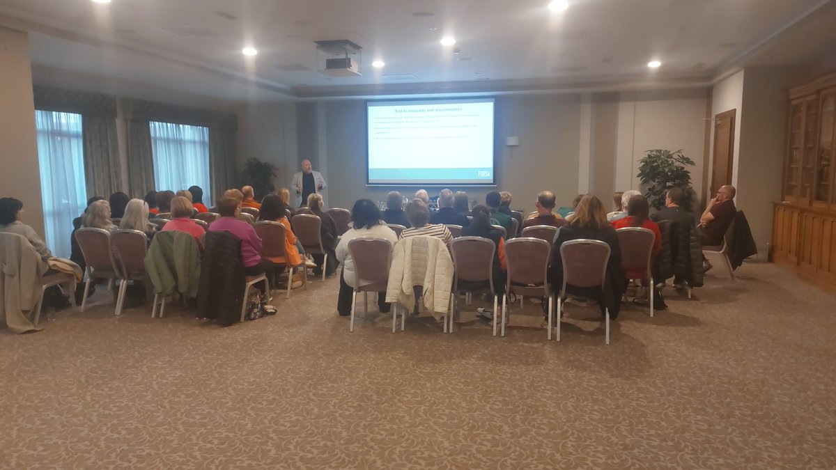 Forsaschoolsecs's tweet photo. #ROT
Shane Lambert, AGS of @forsa_union_ie delivering his presentation. Kerry needs to treat this like a football All Ireland. Strategise and Execute. And Deliver. #joinanunion https://t.co/UEWld3lnmB
