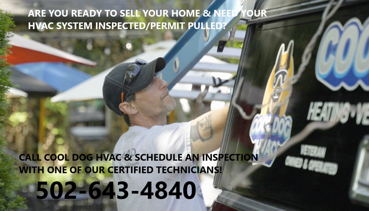COOLDOGHVAC's tweet photo. DO YOU NEED AN INSPECTION OR A PERMIT PULLED? GIVE COOL DOG HVAC A CALL!

Cool Dog HVAC
FOR SERVICE, A BREED APART
502-643-4840
https://t.co/okLdvZUOPr
#hvac #fyp #LOUISVILLEKY #HEATINGANDAIR #INSPECTION
#VETERANOWNED https://t.co/FneqqC6COt