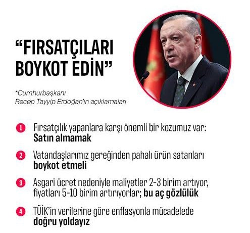 _cihhan_'s tweet photo. Cumhurbaşkanı'mı dinliyorum, fırsatçıları #Boykot ediyorum, satın almama özgürlüğümü kullanıyorum.
#BoykotaDevamEdiyoruz https://t.co/CYenrh2mop