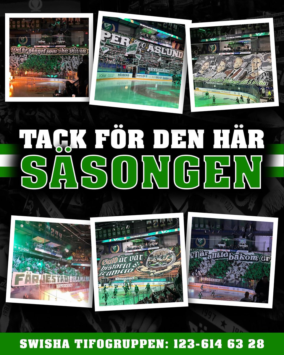 En säsong som inte gjorde våra alster rättvisa, men som ändå gör att vi i tifogruppen kan gå rakryggade ur den. Tack för era bidrag under säsongen. Fortsätt swisha så vi får sommarjobba! 123-614 63 28