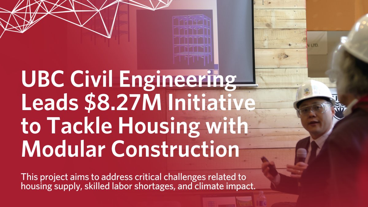 Supported by $8.27 million in funding from NRCan, the NRC, and industry partners, the project addresses key challenges in housing supply, skilled labor shortages, and climate resilience.

Read more: bit.ly/44dOCbo