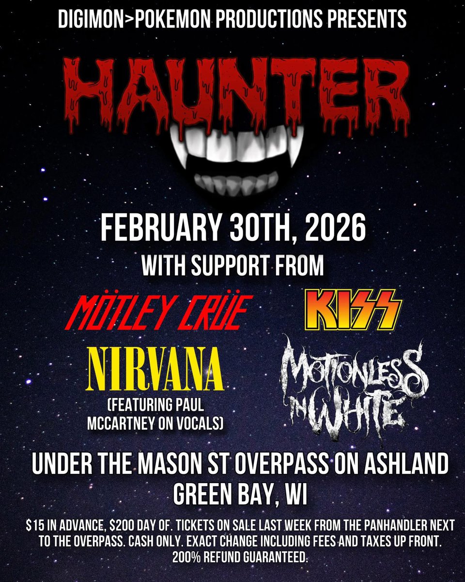 FANG GANG! Thanks to all your love and support, we can finally announce our second biggest show to date! We’re so stoked to headline this event with some good friends of ours. We can’t wait to see you all there! 🦇🤘🏻🦇 

#nojoke #aprilfoolsday #notajoke #notaprank