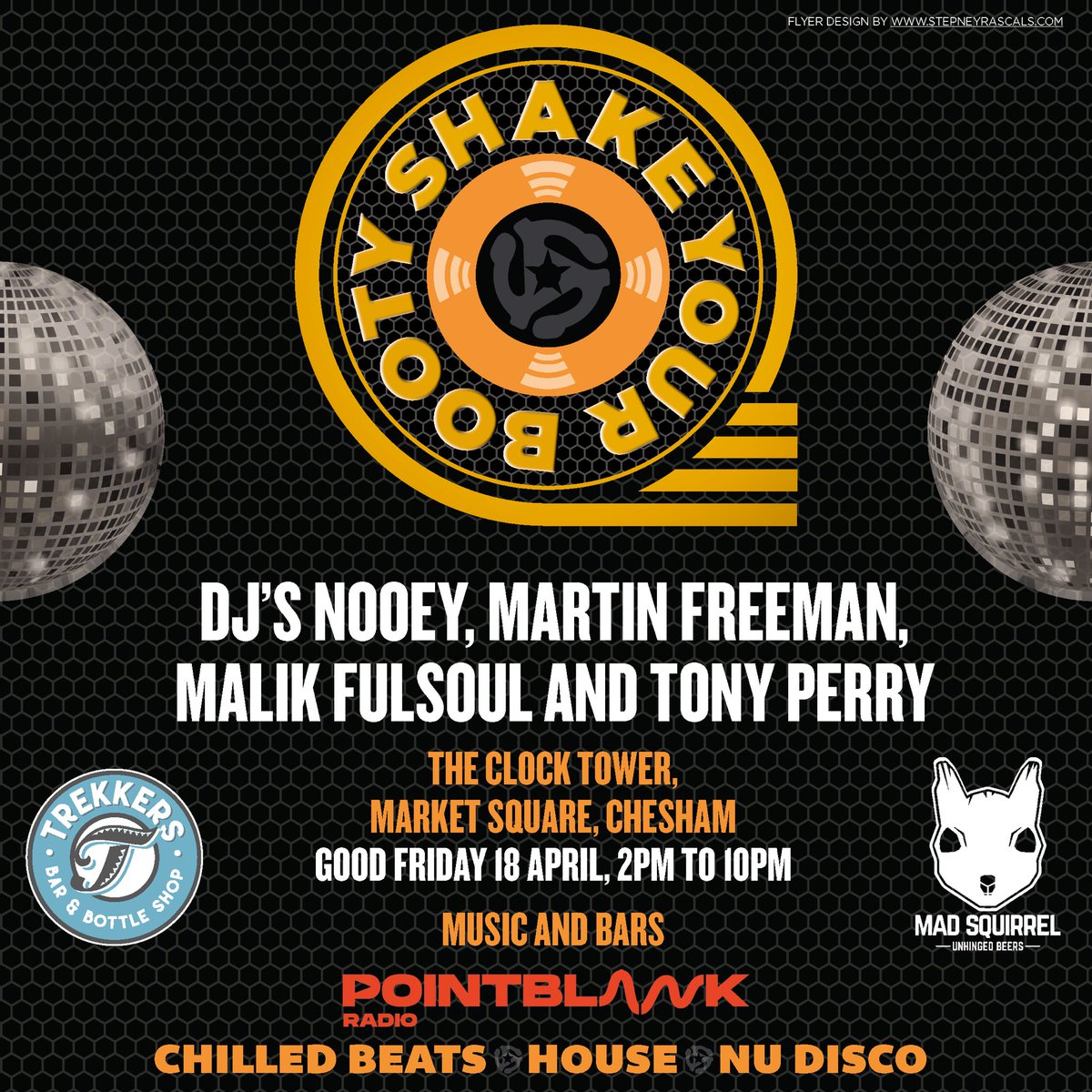 shakeyour_booty's tweet photo. Here's hoping the good weather keeps up for the first SYB of the year on bank holiday Good Friday in Market Square from 2pm to โค๏ธ
#housemusic #syb #shakeyourbooty #trekkers #madsquirrelchesham #marketsquarechesham #chesham #djfulsoul #djnooey #djmartinfreeman #nudisco #chill https://t.co/FUvOGpcBWK