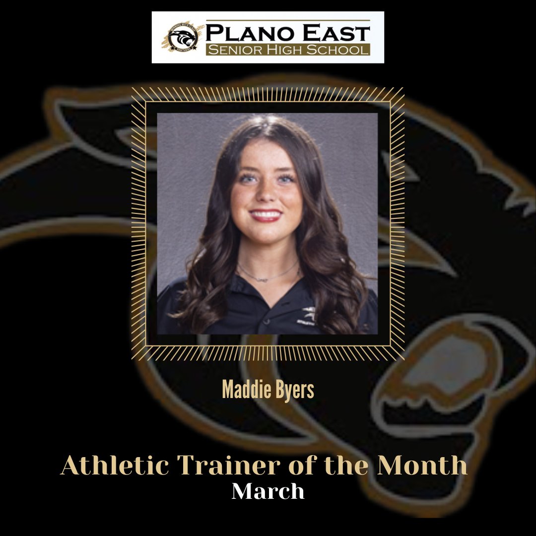🩺 Athletic Trainer of the Month 💪
Shoutout to Maddie Beyer for her dedication, leadership, and heart for the Eastside!
A 4-year member of the Athletic Training program (3 on Varsity), Maddie supports football, basketball &amp; baseball—She's the definition of Gold Blooded. 💛🖤